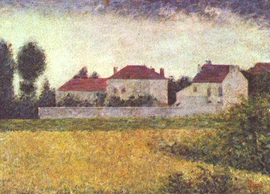 Ville d'Avray, maisons blanches von Georges Seurat