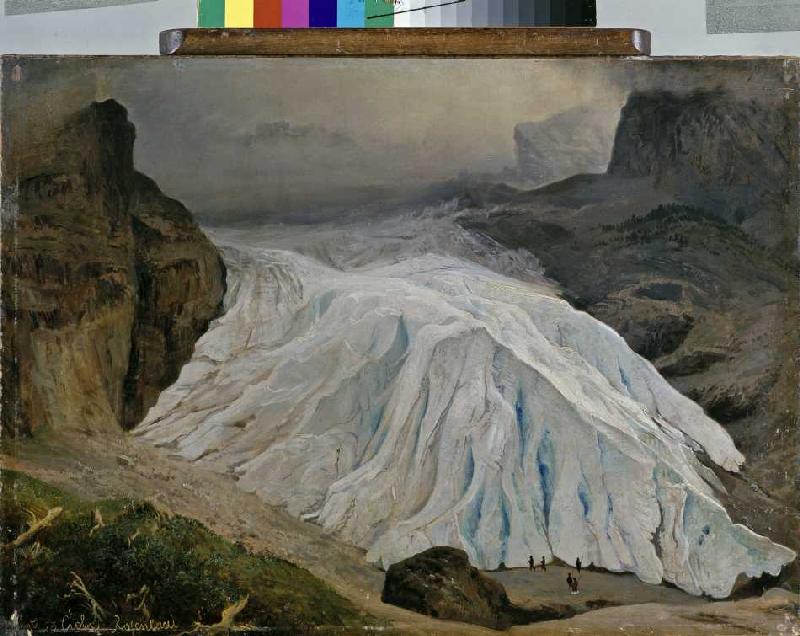 Der Rosenlaui-Gletscher von Georg Heinrich Crola