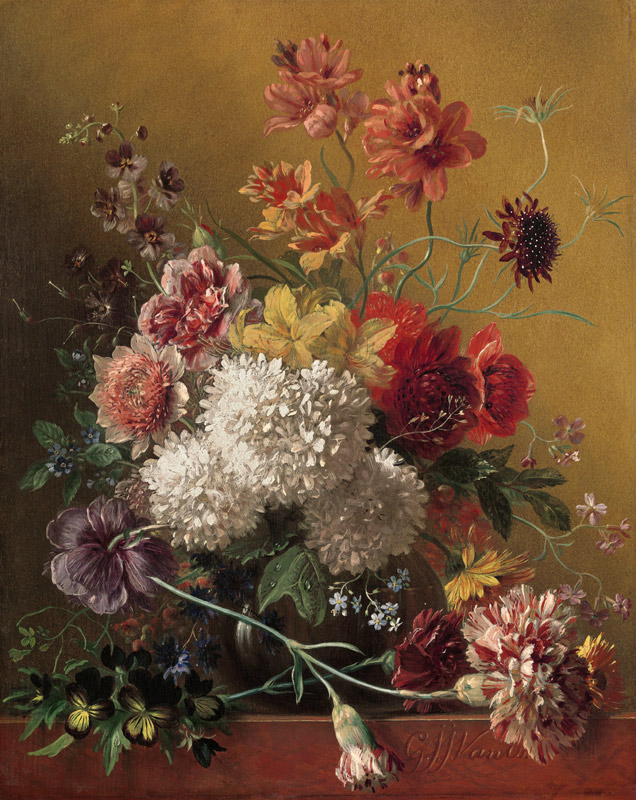 Blumenstillleben von Georgius Jacobus Johannes van Os