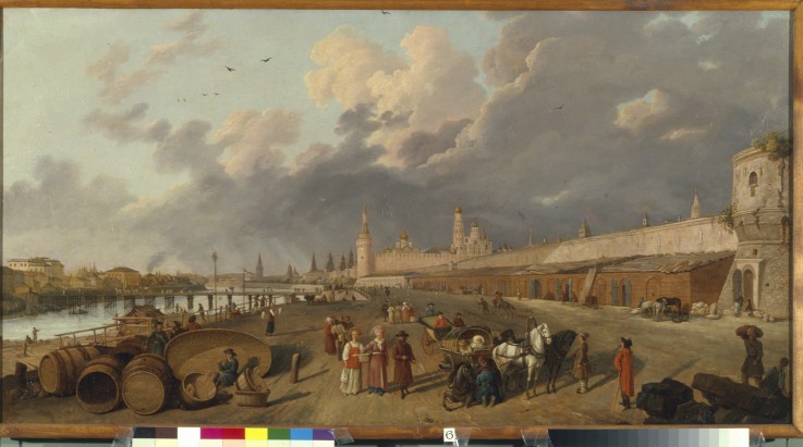 Blick auf die Moskworezki-Brücke und den Kreml von Gerard de la Barthe