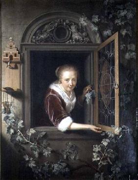 Young girl at the window