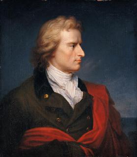 Porträt des Friedrich von Schiller (1759-1805) 1809