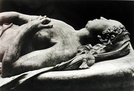 Tomb of Catherine de Medici (1519-89) and Henri II (1519-59) detail of the effigy of Catherine von Germain Pilon
