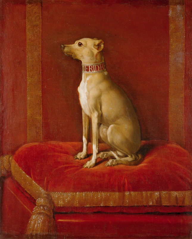 One of Frederick II''s Italian greyhounds von German School