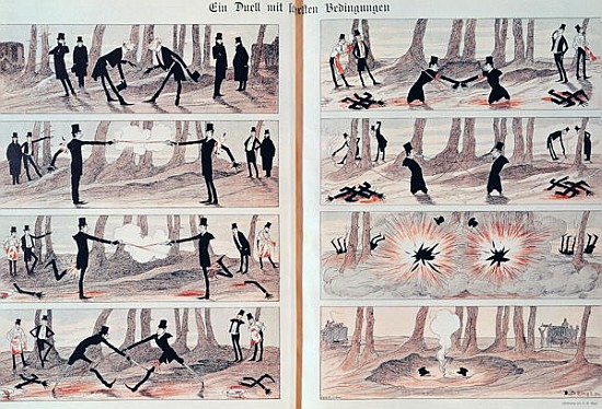 A Duel, from ''Simplicissimus'', 20th June 1896 von German School