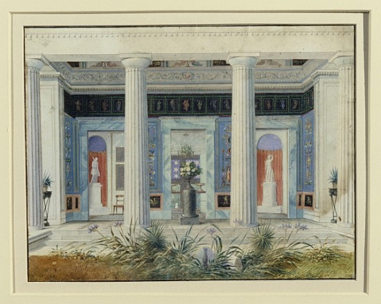 Garden portico, c.1834 von German School