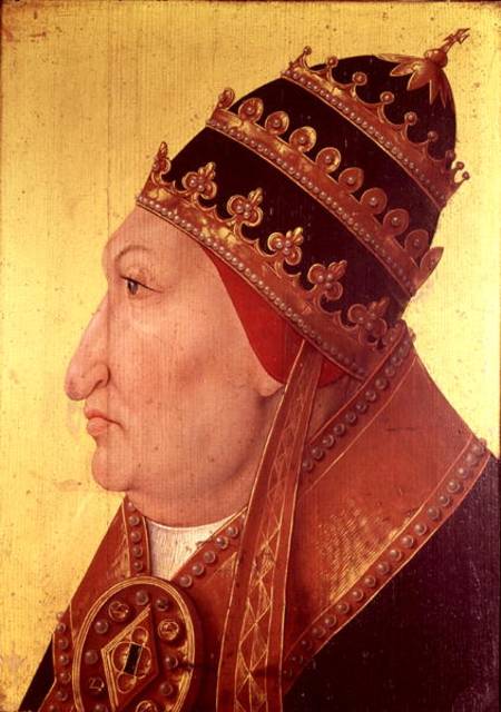 Portrait of Rodrigo Borgia (1431-1503) Pope Alexander VI von German School