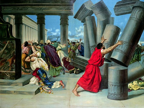 Samson and Delilah and the destruction of the Temple von German School