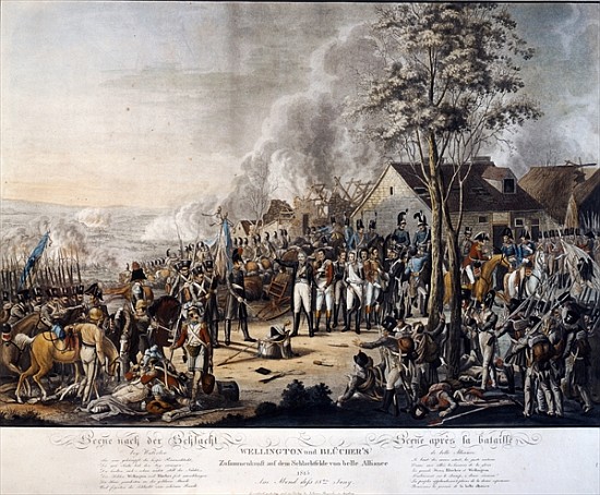 Scene after the Battle of Waterloo, 18th June 1815 von German School