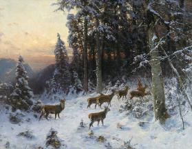 A winter evening in the Black Forest c.1880