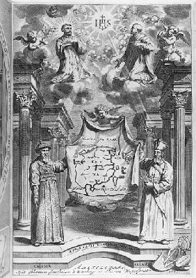 Frontispiece to ''China Monumentis'' by Athanasius Kircher