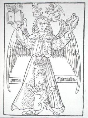 Mnemonic Figure, from 'Ars Memorandi' c.1470