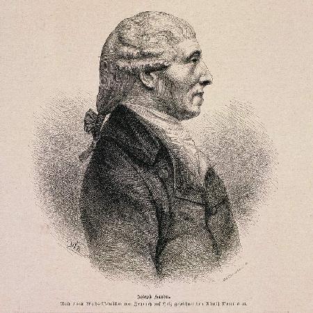 Portrait of Joseph Haydn (1732-1809) (engraving) 19th