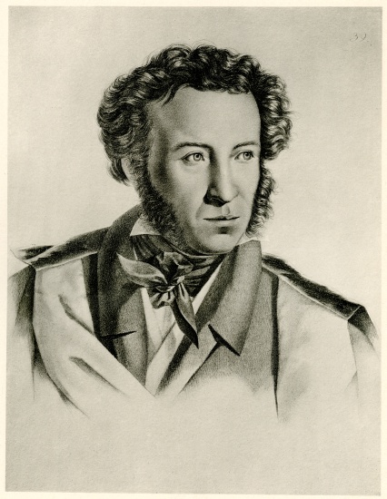 Alexander Puschkin von German School, (19th century)