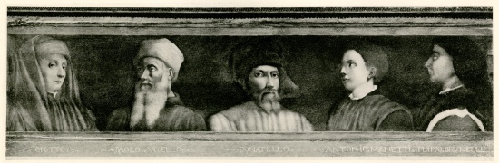 Giotto di Bondone , Paolo Uccello , Donatello , Antonio Manetti , Filippo di der Brunellesco von German School, (19th century)