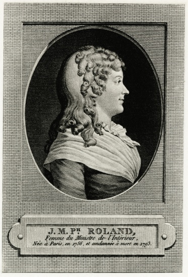 Marie Jeanne Roland von German School, (19th century)