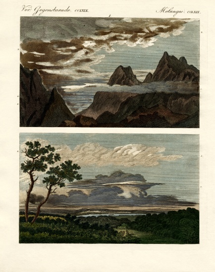 Natural history of the clouds von German School, (19th century)
