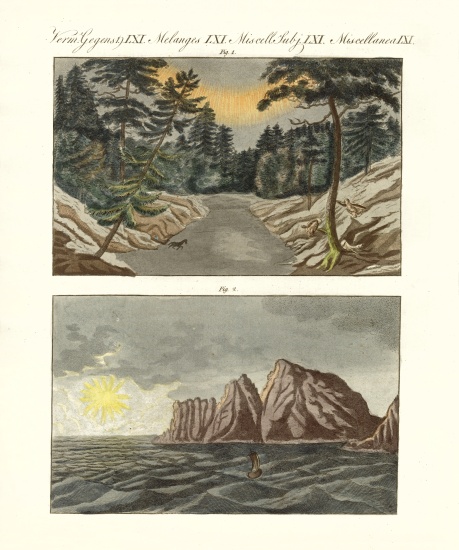 Nordic natural phenomenons von German School, (19th century)