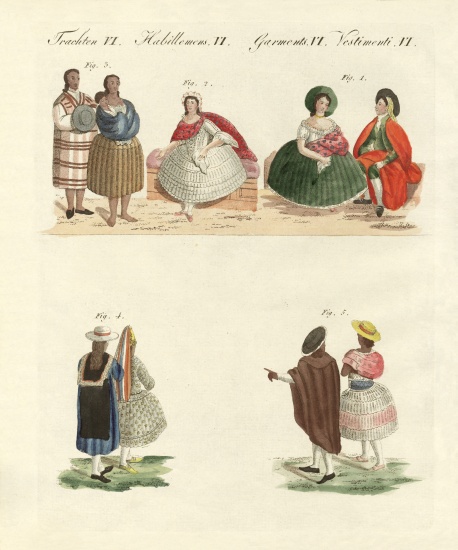 Peruvian dresses von German School, (19th century)
