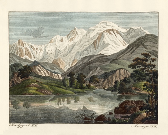 Snowy Mountains von German School, (19th century)