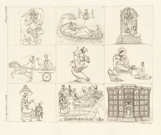 Some descriptions from Indian mythology von German School, (19th century)