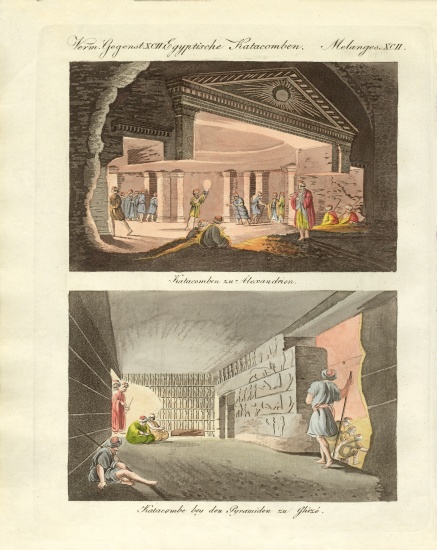 Subterraneous curiosities in Egypt von German School, (19th century)