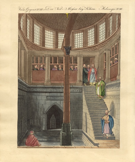 The Nilometer on the island of Rawda near Cairo von German School, (19th century)