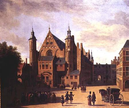 A Town Square in Haarlem von Gerrit Adriaensz Berckheyde