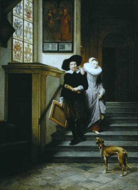 Frans Hals (1580-1666) and His Wife Lysbeth Reyniersdr von Gerrit Postma