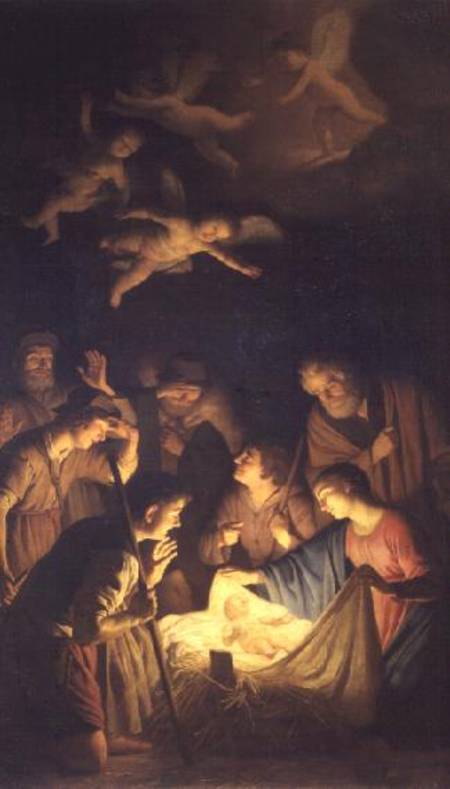 Adoration of the Shepherds von Gerrit van Honthorst