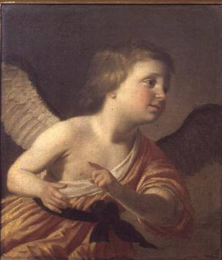 Portrait of the young Prince Maurice of Bohemia (1620-53) as Cupid von Gerrit van Honthorst