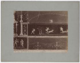 Pompei: Domus Vettiorum, Gara di amori in biga, decorativa del triclinio, No. 11241