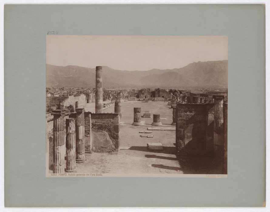 Pompei: Veduta generale del Foro Civile, No. 5263 von Giacomo Brogi