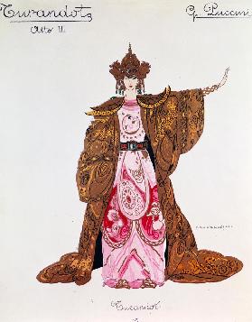 Figurine der Turandot im 3. Akt 1926