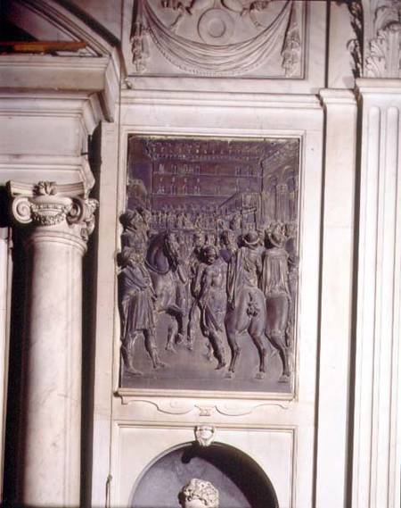 St. Agostino Preaching to the Florentines, relief from the Salviati chapel von Giambologna