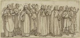 Die Heiligen Filippo Neri, Ignacio de Loyola, Francisco de Javier, Isidor von Madrid und Teresa de J