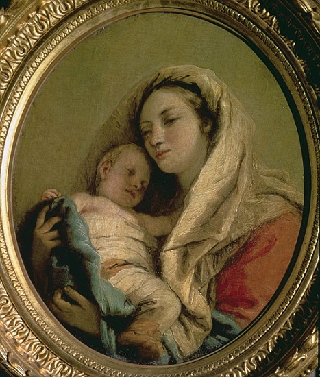 Madonna with Sleeping Child, 1780s von Giandomenico (Giovanni Domenico) Tiepolo