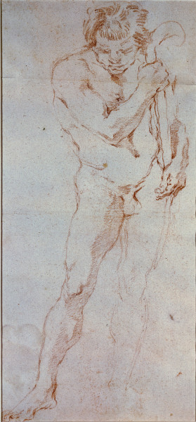 Bernini/Stehender nackter Mann/Stud.17.J von Gianlorenzo Bernini