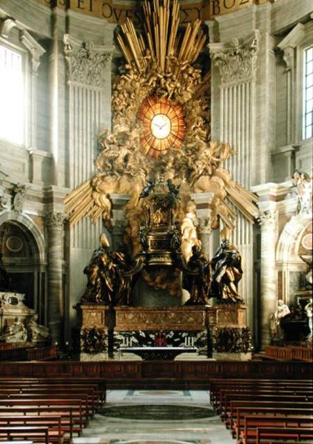 The chair of St. Peter von Gianlorenzo Bernini