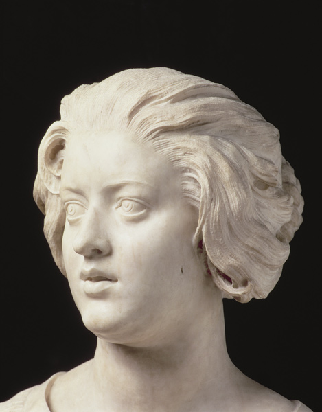 Costanza Bonarelli, detail of a sculpture von Gianlorenzo Bernini