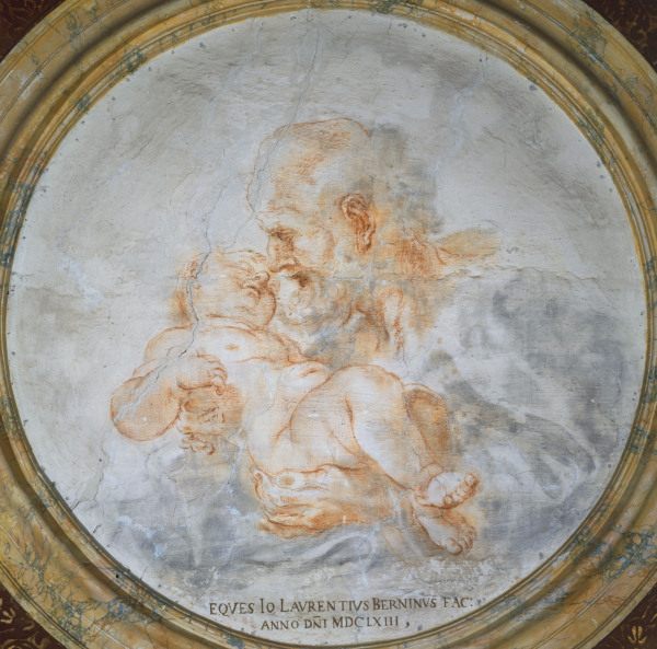 G.L.Bernini /Joseph w.Boy Jesus/ Draw. von Gianlorenzo Bernini
