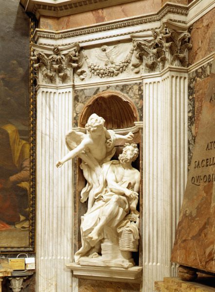 Habakkuk and the angel / Bernini / 1657 von Gianlorenzo Bernini