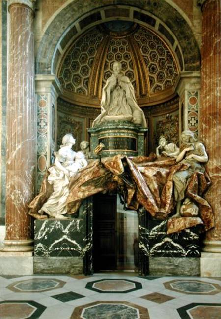 Monument to Alexander VII (1599-1677)in the north transept von Gianlorenzo Bernini
