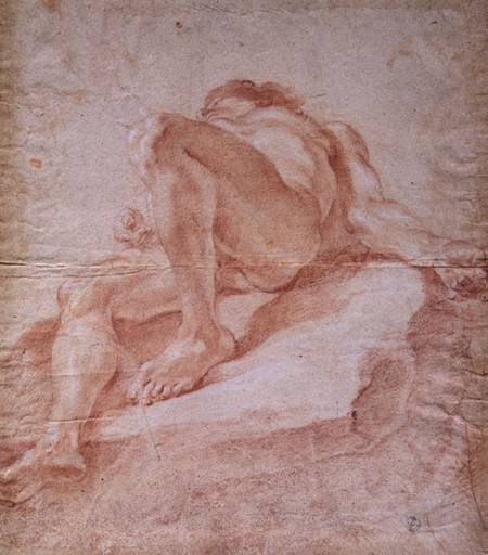 Sketch for the figure representing the Danube for 'The Fountain of the Four Rivers' von Gianlorenzo Bernini