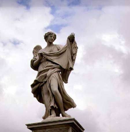 Statue of an Angel Holding the Holy Shroud von Gianlorenzo Bernini