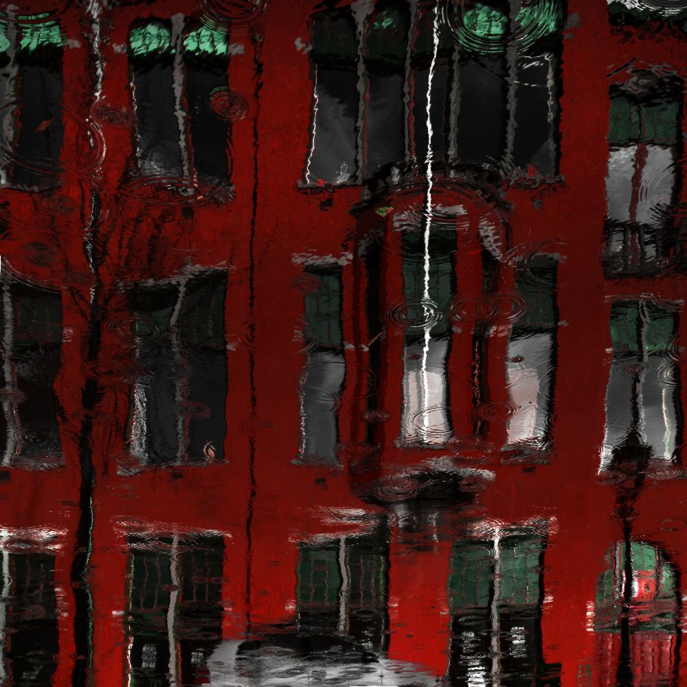 rote Hausreflexionen von Gilbert Claes