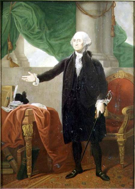 Portrait of George Washington (1732-99), first President of the United States von Gilbert Stuart