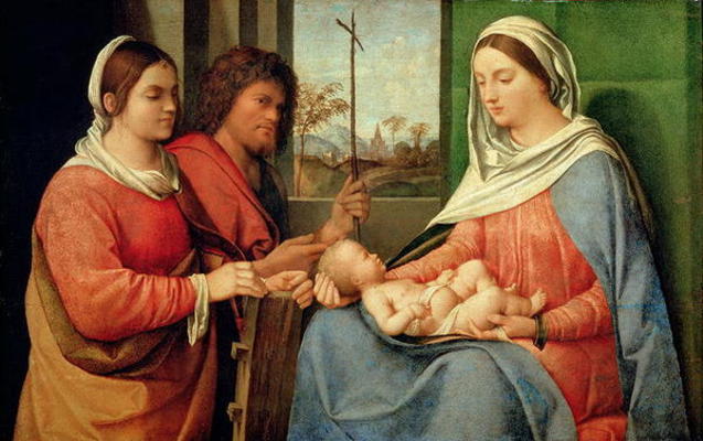 Madonna and Child with Saints von Giorgio Giorgione