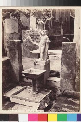 Pompeji: Brunnen mit Putto 1865-70