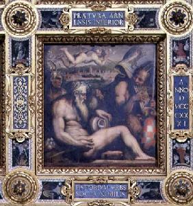 Allegory of the town of Pistoia from the ceiling of the Salone dei Cinquecento 1565